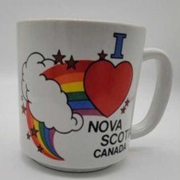 Vintage Rainbow Novia Scotia Canada Mug